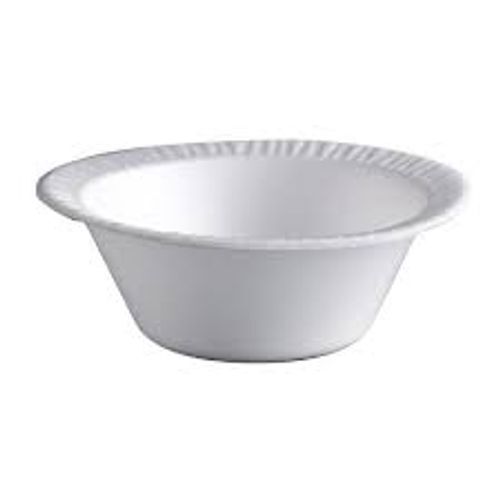 Light Weight Plain White Color Disposable Paper Bowls