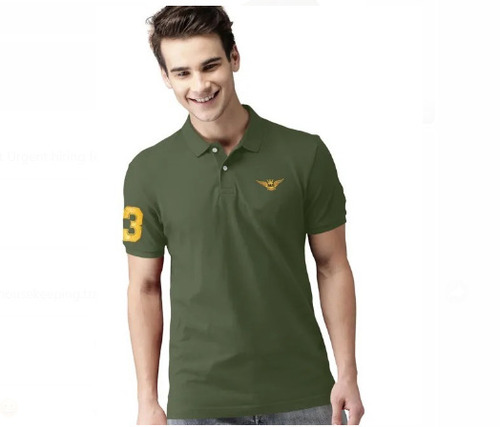 प्रिंटेड हाफ स्लीव्स आरामदायक और सांस लेने योग्य पुरुषों की कॉटन टी शर्ट