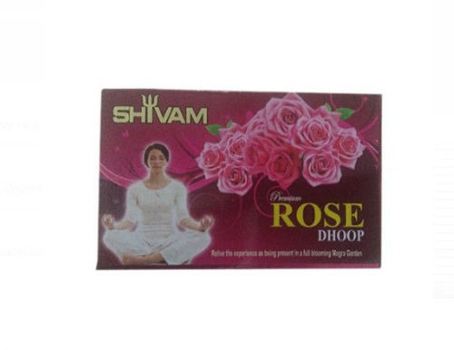 Round Burning Time 20 Minutes For Religious Rose Fragrance Incense Stick