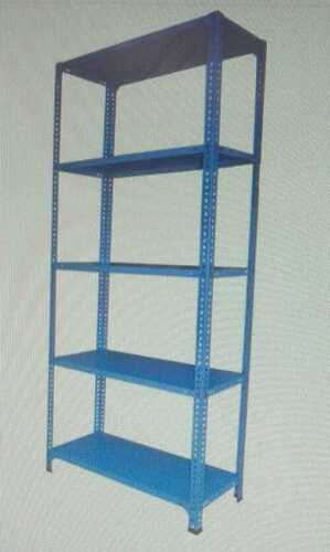 Slotted Angle Rack In Mild Steel Metal And Blue Color, Height Upto 10 Feet