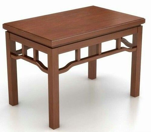 Termite Strong And Long Durable Plain Brown Wooden Table 