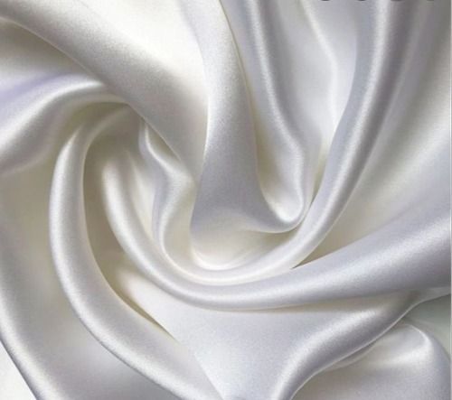 mulberry silk satin fabric white in Delhi at best price by The