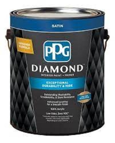 Black Water Proof And Long Durable Glossy Fine Finish Ppg Diamond Wall Paint 