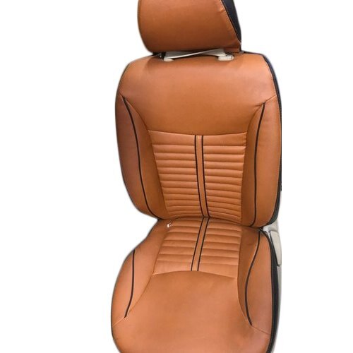 Weather Protection Perfect Fit Brown And Black Leather Car Seat Cover