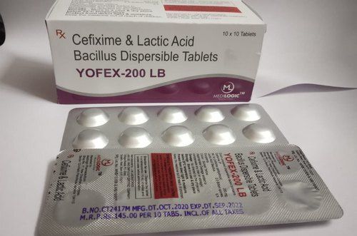 Cefixime & Lactic Acid Bacilus Dispersible Tablets, Yofex-200 Lb 