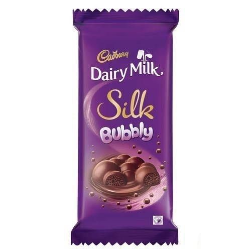 Delicious Mouth Watering Hygienically Prepared Silk Bubbly Chocolate (Cadbury)
