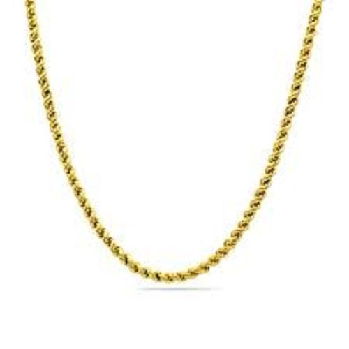 Elegant Beautiful Stylish Skin Friendly Party Wear Yellow Fancy Gold Chain Gender: Women'S