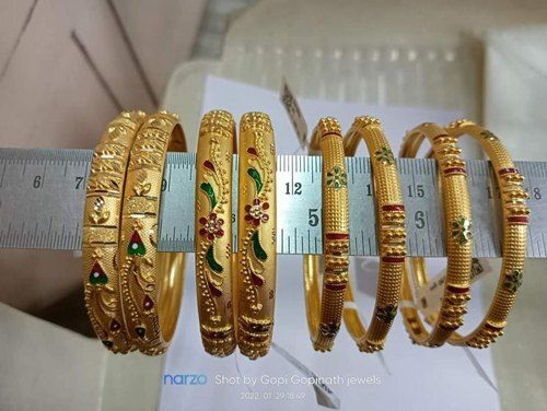 Gold bangle designs deals in 15 grams