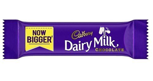  स्वच्छता से तैयार मीठा स्वादिष्ट ब्राउन डेयरी मिल्क चॉकलेट (Cadbury) सामग्री: कोको 