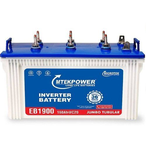 Long Life Span Heavy Duty Energy Efficient White Blue Inverter Battery