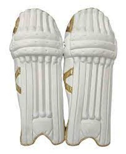 Plain White Polyester Cricket Batting White Pads