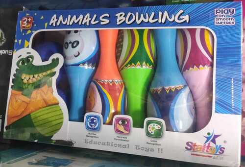 Plastic Bowling Multicolor Kids Toys For School