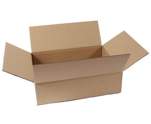 100 Percent Recyclable Eco-Friendly Rectangular Plain Corrugated Cardboard Boxes for Packaging