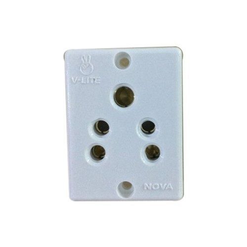 White Durable 6 Ampere Current Premium Quality Power Socket Application: Used In Home