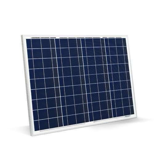 Blue And White 60W Polycrystalline Solar Pv Panel, 12V