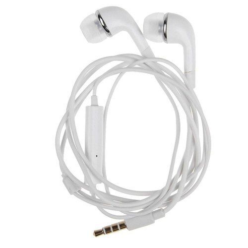 Best Sound Quality Strong Thick Wire Comfortable White Mobile Earphones