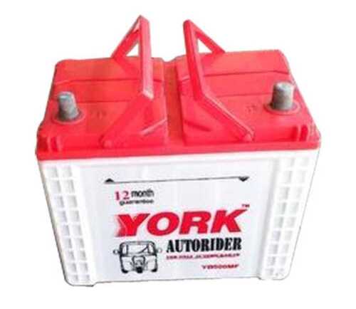 Heat Resistance High Performance Heavy Duty Red And White E Rickshaw Battery Battery Capacity: 30 A   50Ah