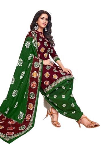 Ladies Colorfastness Printed Cotton Salwar Suit