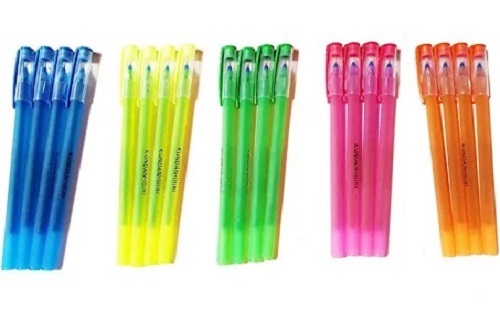 Multicolor Pack Of 4 Pieces For Smooth Writing Plastic Alex Scented Df Ball Pen