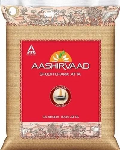 Pack Of 10 Kilogram 78 Percent Protein Natural White Aashirvaad Wheat Flour