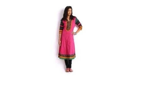 Skin Friendly Fine Finish Light Weight Anarkali Cotton Kurtis