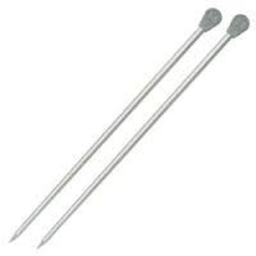 Smoothest Surface Efficient Slender Long Shaft Polished Silver Knitting Needle