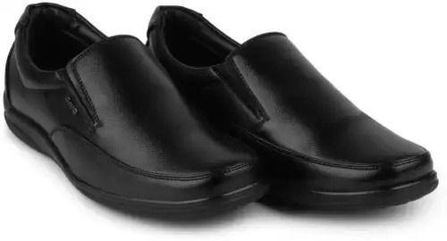 8 Inch Size Pu Polyurethane Sole Formal Party Wear Black Slip On Bata Men'S Shoes