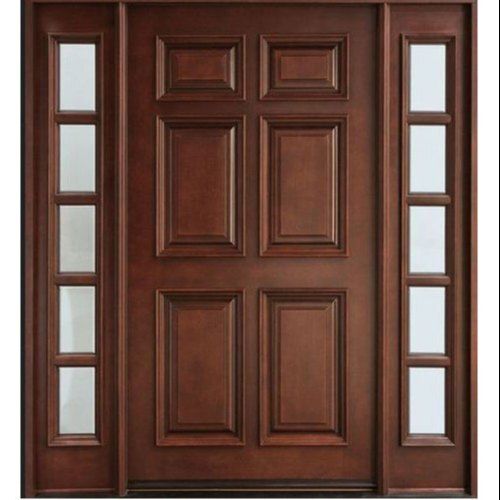 Brown Solid Wooden Front Doors For Home, Thickness 10 To 15 Mm