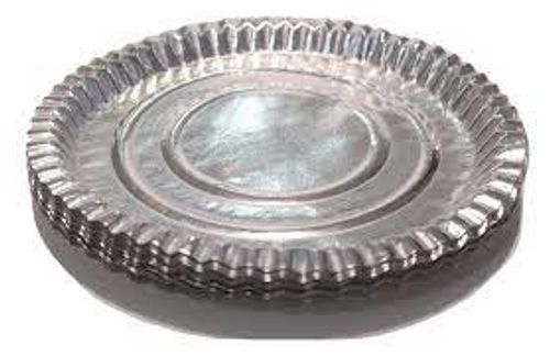 Easy To Used And Light Weight Round Shaped Silver Coated Disposable Paper Plates Pack Of 50
