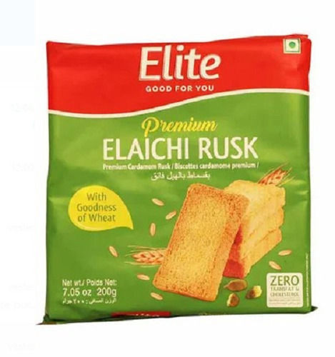 Food Grade Crispy And Sweet Regular Elaichi Flavored Rusk, 200 Gram Pack