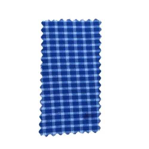 Blue Moisture Absorbent Plain Textured Dobby Style Breathable Cotton Shirting Fabric 