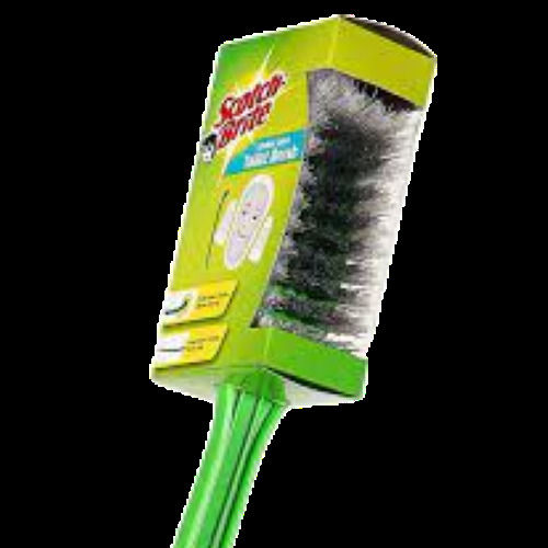 Green Scotch-Brite Easy To Clean Medium Rectangular Double Sided Hockey Toilet Brush