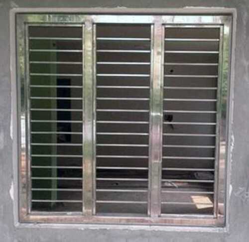 White Silver Polished Finish Steel Window