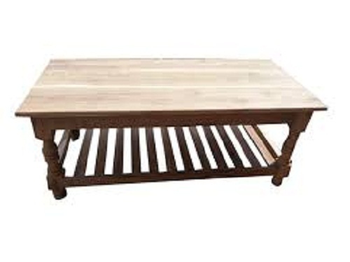 Machine Made Termite Resistance And Long Durable Rectangular Wooden Drawing Room Table