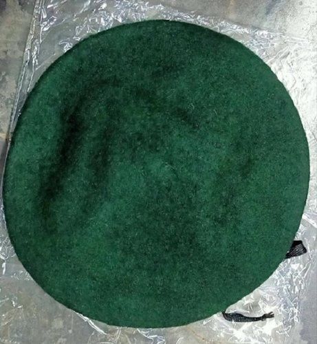 Woolen Green Indian Army Beret Cap, Size: Large