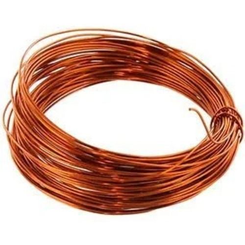  8Mm Diameter 24 Swg Gauge Round Shape Bare Copper Wire Hardness: Rigid