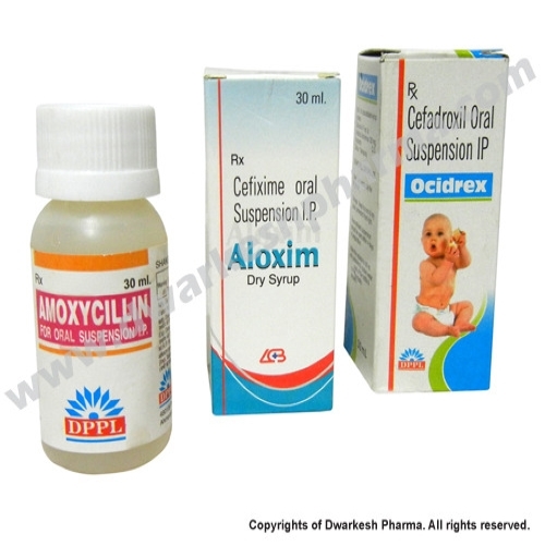 30 मिलीलीटर बीटा लैक्टम एमोक्सीसिलिन और पोटेशियम क्लैवुलनेट एंटीबायोटिक ड्राई सिरप