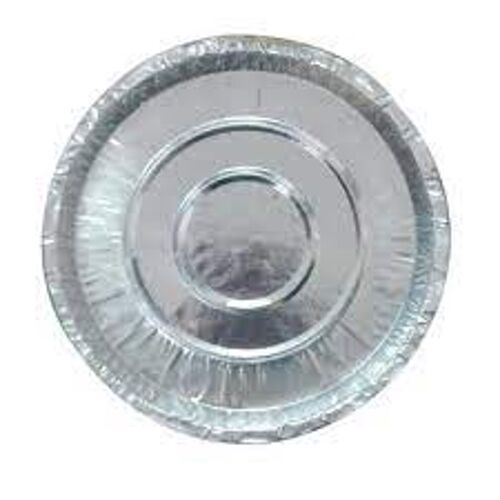 Eco Friendly Lightweight Disposable Silver Coated Paper Plates, 12 Inches