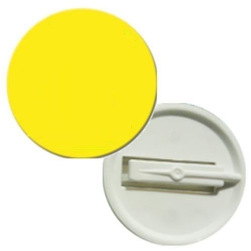 Lightweight Paint Decorated Plated Pattern Round Shaped Plastic Pin Badges