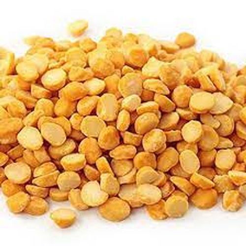 Natural Unpolished And Round Shaped Splited Yellow Chana Dal, 1kg