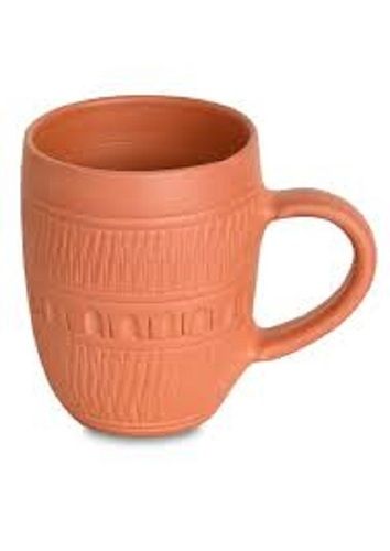 Plastic Scratch Resistance Brown Terracotta Mug