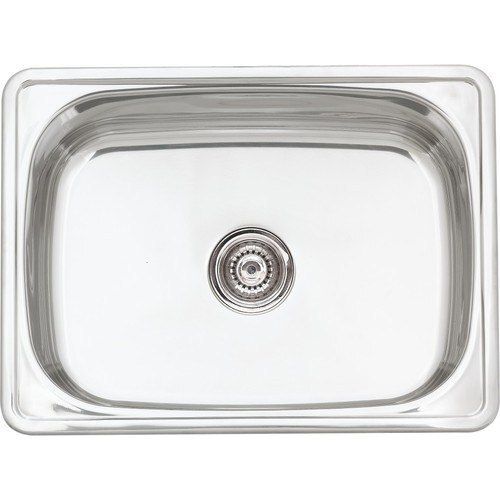 Silver Coated Stainless Steel Single Bowl Kitchen Sink Installation Type: Floor Mounted