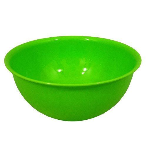 Green Unbreakable Light Weight Round Plastic Bowl