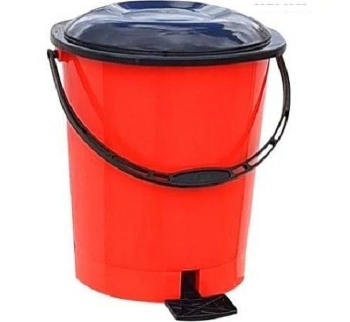 6 Liter Capacity Plastic Material Plain Round Shaped Dustbin Application: Garbage