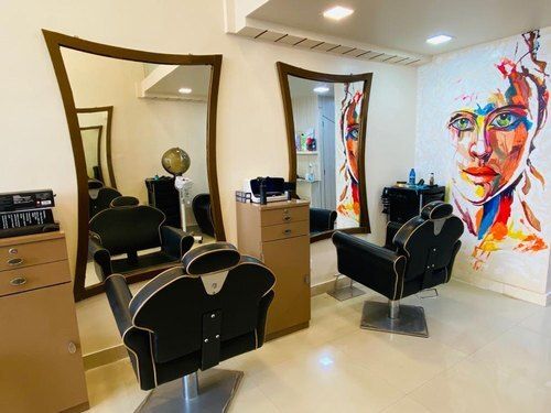 Black Steel Beauty Salon Furniture For Salon