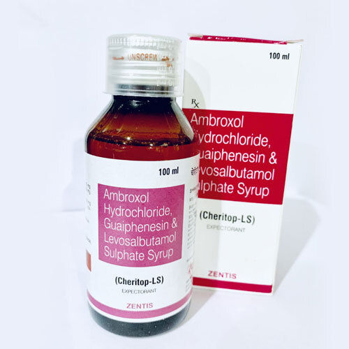 CHERITOP-LS Ambroxol HCL, Guaiphenesin, Levosalbutamol Sulphate Syrup