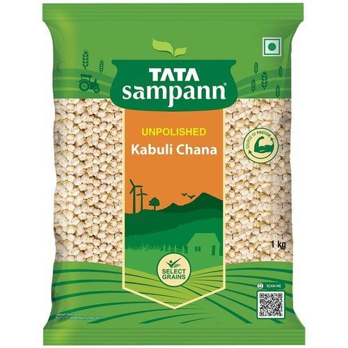 Healthy Round Shaped Dried White Whole Tata Sampann Kabuli Chana, 1 Kg
