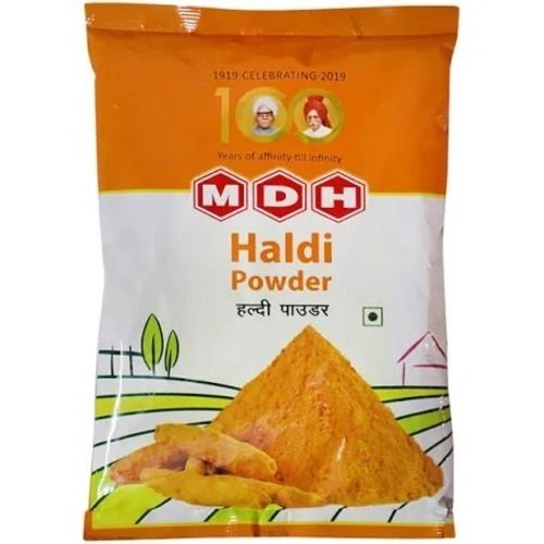 Silver Pack Of 100 Gram Pure Dried Natural Taste Yellow Mdh Haldi Powder