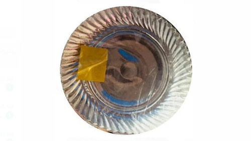 Round For Party And Events Light Weight 8 Inch Size Plain Disposable Paper Plates - Paper, 8 Inch, Silver Color | Disposable, Eco-Friendly Packaging, Ideal for Medium to Heavy Foods
