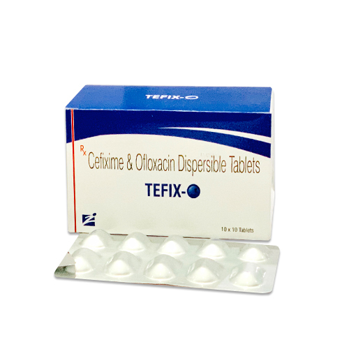 TEFIX-O Cefixime और ओफ़्लॉक्सासिन फैलाने योग्य एंटीबायोटिक गोलियाँ